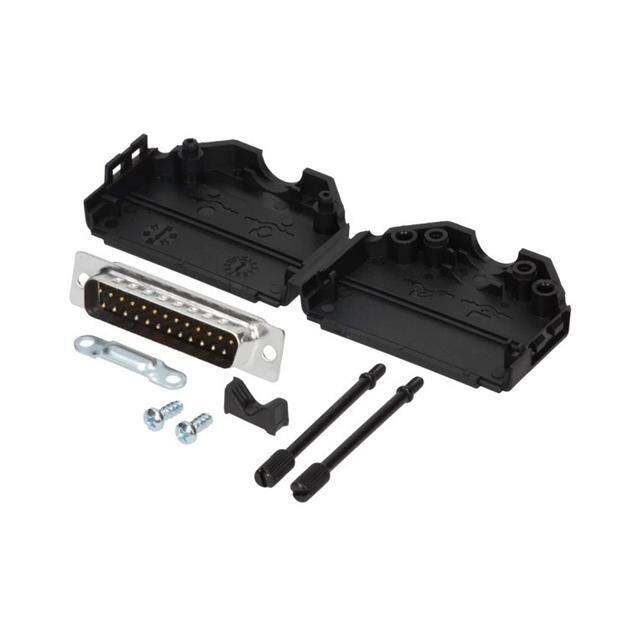 MHDPPK25-DB25P-K MH Connectors  Capots de connecteurs D-Sub en forme de D